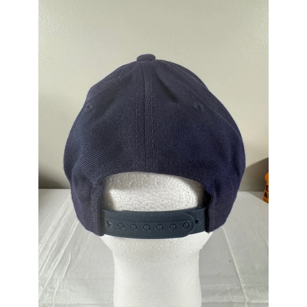 Michigan Wolverines Snapback Hat Navy Blue Maize Yellow Embroidered M Cap